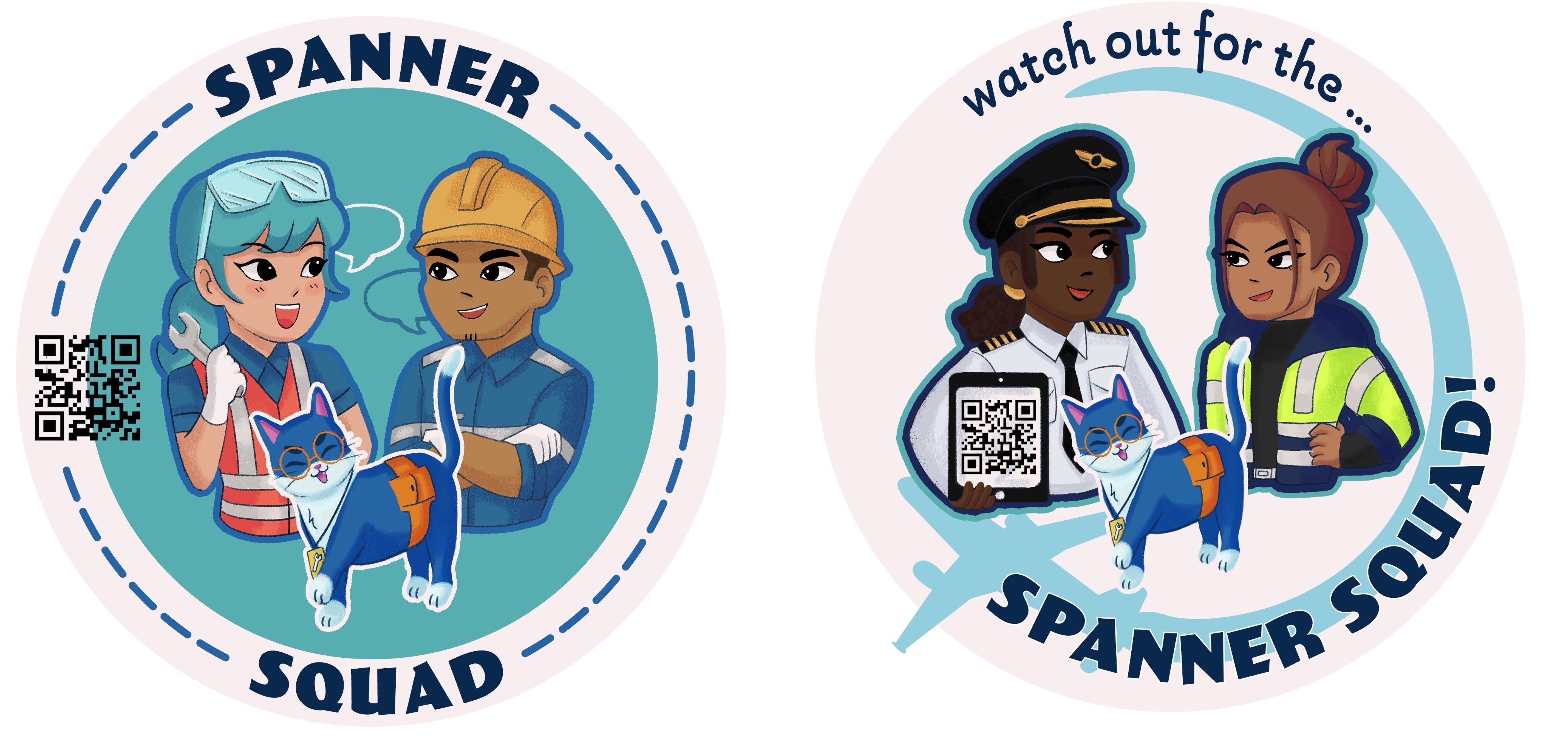 Spanner Squad Stickers